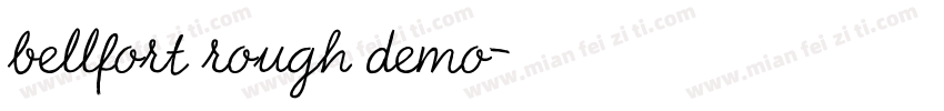 bellfort rough demo字体转换